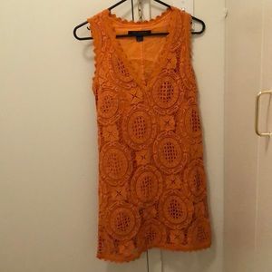 French Connection Orange Lace Dress